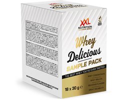 XXL Nutrition - Whey Delicious - Sample Pack - Whey Eiwitpoeder - Whey Protein - Proteïne Poeder - Eiwitshake - 18 x 30 gram