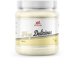 XXL Nutrition - Whey Delicious - Vanille - Wei Eiwitpoeder met BCAA & Glutamine, Proteïne poeder, Eiwit shake, Whey Protein - 450 gram
