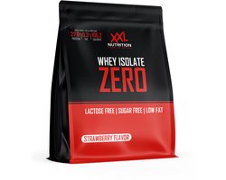 XXL Nutrition - Whey Isolate Zero - 90% Eiwit - Vet- Suiker- & Lactosevrije Eiwitpoeder, Proteine Poeder, Whey Protein - Diverse Smaken - Aardbei - 450 gram (15 shakes)