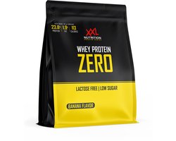 XXL Nutrition - Whey Isolate Zero - 90% Eiwit - Vet- Suiker- & Lactosevrije Eiwitpoeder, Proteine Poeder, Whey Protein - Diverse Smaken - Banaan - 1000 gram (33 shakes)