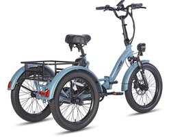 Fafrees F20 Mate Opvouwbaar Elektrisch Driewieler – 48V 20Ah Accu, 110km Bereik, 20"x3.0" Vetbanden, Hydraulische Remmen – Blauw
