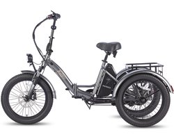Fafrees F20 Mate Opvouwbaar Elektrisch Driewieler – 48V 20Ah Accu, 110km Bereik, 20"x3.0" Vetbanden, Hydraulische Remmen – Zwart