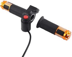 Gashandvatset 1 paar 12-84 V 3 versnellingen met led-display - Elektrische fiets motorfiets (goud)