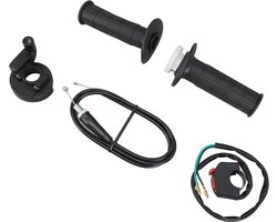 Gashendel voor 4-takt dirtbike gaspedaalgreep - 22 mm - 50 cc-250 cc - met gasleiding - aluminium blok - mini-bike