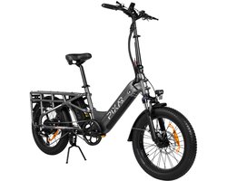 Pixar Plus7 Elektrische Fiets - 250 W Motor - Dubbele 48V10,4Ah Accu- 20*3″ Dikke Banden - 90 km Maximaal Bereik - Shimano 7-versnellingen - Grijs