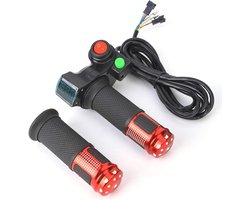 Universele LED Spanning Display Twist Gasklep voor E-Bike - 1 Paar - 12-99V - Ebike Scooter