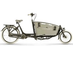 Vogue Carry 2 - Elektrische Bakfiets - 20 inch - 250W motor - Actieradius tot 70 km - 8 versnellingen - Hydraulische schijfremmen - Grijs