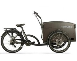 Vogue Journey Plus - Elektrische Bakfiets - 250W motor - Actieradius tot 60 km - 7 versnellingen - Hydraulische schijfremmen - Lage instap - Mat zwart