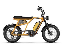 A-Spadz CAVET Air Fatbike - 20 inch - 100 km actieradius - geel