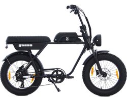 AGM GT250 Fatbike - 12.8Ah - hydraulische remmen - 25 km/u - zwart