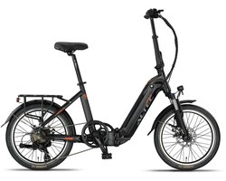 Altec Legend - Elektrische Vouwfiets - Mat Zwart - 20 inch - Accu 460Wh (36V, 12.8Ah) - 250W Ananda Achterwielmotor - Shimano 7 Versnellingen