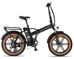 Altec Vectra - Fatbike Vouwfiets - Mat Zwart - 20 inch - Accu 468Wh (36V, 13Ah) - 250W (60Nm) Achterwielmotor - Shimano 8 Versnellingen