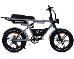 Ape Ryder Jambo - Fatbike - Nardo Grijs - 20x4.5 inch - Accu 374Wh (48V, 7.8 Ah) - 250W Motor - Shimano 7 Versnellingen - Mechanische Remmen