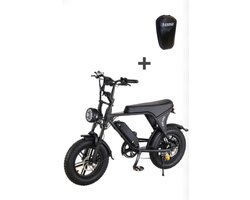c80 mini Fatbike - RIJKLAAR SERVICE - Fatbike - Zwart (C80) - 250W - Elektrische Mini Fatbike