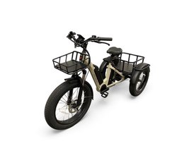 Diablo Big Foot Fatbike Driewieler Fiets Elektrisch Cargo - Fashion Grey Grijs - Twee accu's