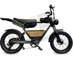 Diablo Q6 Fatbike 7RD Shimano - unisex aluminium frame - mat groen