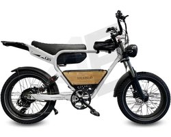 Diablo Q6 Fatbike 7RD Shimano Versnellingen en Hydraulische Remmen met alle Accessoires - Fashion Grey