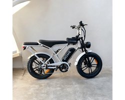 Dowe H10 Elektrische Fatbike – beige | NFC | 17,5Ah - 100% legaal - ‘zonder gashendel’ - Rijklaar!