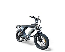 Dowe V9 Elektrische Fatbike Nardo Grijs | 250W | 25 Km/h | NFC | 17,5Ah Accu | Zonder gashendel | 100% legaal | Nardo grijze fatbike 2026 | Rijklaar | Range 60-100 km