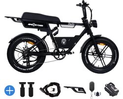 Ebikekopen.com ApeRyder Jambo Pro - Rijklaar - Nieuwste Model - Hydraulische remmen - 2025/2026 Model - Incl. Slot - Telefoonhouder - Alarmsysteem - Voorrekje - Voetensteuntje - Met Accessoires - Straatlegaal - Ebike - Elektrische Fiets - ApeRyder