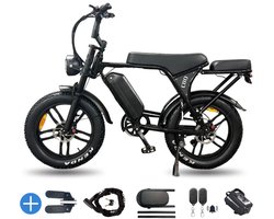 Ebikekopen.com Fatbike OUXI C80 - Rijklaar - Hydraulische remmen - 2025/2026 Model - Incl. Slot - Telefoonhouder - Alarmsysteem - NFC-chip - Voetensteuntje - Met Accessoires - Straatlegaal - Ebike - Elektrische Fiets - OUXI