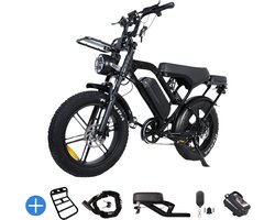 Ebikekopen.com Fatbike X80 Pro - Rijklaar - Nieuwste Model - Hydraulische remmen - 2026 Model - Incl. Slot - Telefoonhouder - Alarmsysteem - Voorrekje - Voetensteuntje - Met Accessoires - Straatlegaal - Ebike - Elektrische Fiets - Max 25 km/h