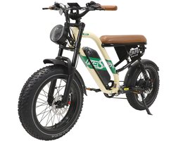 【Eindejaarsdeal】Elektrische Fiets ONESPORT W66 - Mini Elektrische Fatbike - 648Wh Accu - 100 km Bereik - 250W Achterwielmotor - 20 inch Wielen - Volledig Geveerd Frame- Hydraulische Schijfremmen - 7 Versnellingen Kettenschakeling