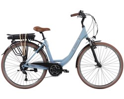 Eluxo E-Voltage D9 - Elektrische Fiets - Pastelblauw - 28 inch - Accu 468Wh - 250W Bewo Middenmotor - Shimano Altus 9 Versnellingen - V-Brake Remmen