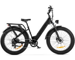 ENGWE E26 ST Elektrische Fatbike - E-bike - Lage Instap - 26 Inch - 250W Motor - 7 Versnellingen - 140 km Actieradius - Hydraulische Schijfremmen - Zwart