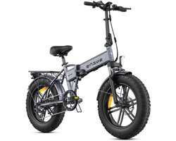 ENGWE EP-2 BOOST Elektrische fiets - Actieradius 100km - Verwijderbare batterij 48V13Ah - 250W Motor - Shimano 7 Versnellingen - 20 Inch opvouwbare City Commuter E-Bike - Mechanische Schijfremmen - VTC Fatbike - Grijs