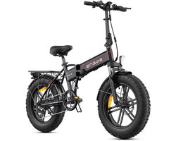 ENGWE EP-2 BOOST Elektrische fiets - Actieradius 100km - Verwijderbare batterij 48V13Ah - 250W Motor - Shimano 7 Versnellingen - 20 Inch opvouwbare City Commuter E-Bike - Mechanische Schijfremmen - VTC Fatbike - Zwart