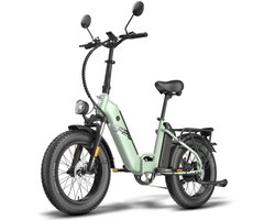 Fafrees FF20 Polar Fatbike E-Bike voor heren & dames - 20 inch vouwfiets - 48V 12Ah*2 accu - 65N.m motor - 150kg draagvermogen - 170KM - bereikelektrische fatbikes Toegestaan voor kentekenregistratieElektrische Fiets - Groente