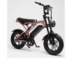 Fietsen & Accessoires Fietsen Elektrische fietsen Elektrische fatbikes V20 Pro Mini Fatbike – Elektrische Fatbike 2025 – 16 Inch – Hydraulische remmen - roze