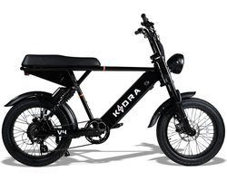 Kadrabikes V4 Midnight Black - Elektrische Fatbikes - Elektrische Fiets - 250 Watt - Ebike - Dubbel Geveerd - Servicepunten door Nederland - Kant & Klaar geleverd