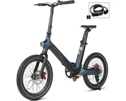 Maxtron Smart30 Elektrische Fiets – 20 Inch Opvouwbare E-bike – 36V 9.6Ah Accu – Actieradius tot 60 km – Schijfremmen – Stadsfiets –Inclusief gratis cijferslot –Blauw