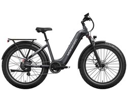 Mokwheel Basalt ST 2.0 – Steengrijs – Elektrische Fatbike – 26x4.0 banden – 940Wh accu – 250W motor – Hydraulische schijfremmen