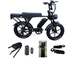 Ouxi C80 V8 6.0 Fatbike Zwart met Hydraulische Remmen & NFC 2025