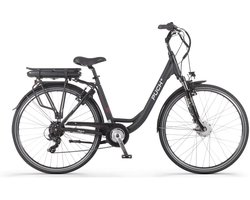 Puch Basic D7 Elektrische fiets - Damesfiets - 7 versnellingen - 14Ah 468Wh - 49 cm - Zwart - E-bike