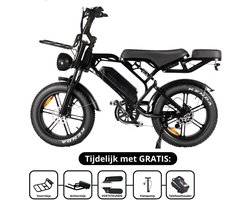 QM Wheels V20 Pro Fatbike - hydraulische remmen - 250W - zwart