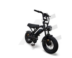 QmWheel V20 Mini Fatbike Kinderfatbike met Hydraulische Remmen - Zwart