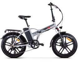 RKS RS III Pro - Elektrische Vouwfiets - Zilver - 20x4 inch - Accu 36V (10Ah) - 250W Motor - Shimano 7 Versnellingen - Mechanische Remmen