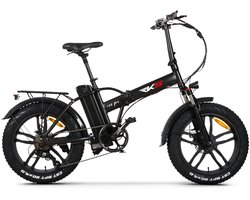 RKS RS III Pro - Elektrische Vouwfiets - Zwart - 20x4 inch - Accu 36V (10Ah) - 250W Motor - Shimano 7 Versnellingen - Mechanische Remmen
