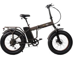 Skyjet Nitro Pro - Elektrische Vouwfiets - Bruin - 20x4 inch - Accu 36V (10Ah) - 250W Motor - Shimano 6 Versnellingen