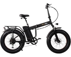 Skyjet Nitro Pro - Elektrische Vouwfiets - Mat Zwart - 20x4 inch - Accu 36V (10Ah) - 250W Motor - Shimano 6 Versnellingen