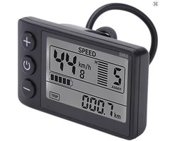 Tot en met 48V Fatbike Lcd Display Meter E-Bike Bedieningspaneel Met Waterdichte Plug E-Bike Motor
