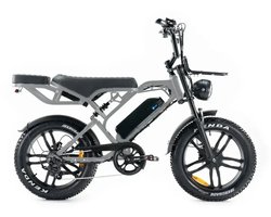 Veloride ™ Fatbike V20 PRO - Legaal - Hydraulische remmen - 250W - Nardo Grey - Rijklaar geleverd