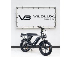 Vilolux® Fatbike electrisch - Fatbike C80 - GREY - Legaal - Achterzit - Rijklaar geleverd - Niet opvoerbare fatbike - 2 Jaar garantie - Hydraulische remmen - Alarm - Telefoontasje - Full Color LCD Display