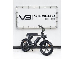 Vilolux® Fatbike electrisch - Fatbike C80 - GREY - Legaal - Rijklaar geleverd - Niet opvoerbare fatbike - 2 Jaar garantie - Hydraulische remmen - Alarm - Telefoontasje - Full Color LCD Display