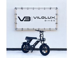 Vilolux Fatbike electrisch - Fatbike C80 Mini - DARK GREY - Legaal - Rijklaar geleverd - 16 inch - Niet opvoerbare fatbikes - 2 Jaar garantie - Hydraulische remmen - Alarm