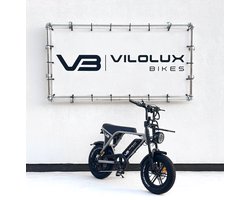Vilolux Fatbike electrisch - Fatbike C80 Mini - NARDO GREY- voorrek - Legaal - Rijklaar geleverd - 16 inch - Niet opvoerbare fatbikes - 2 Jaar garantie - Hydraulische remmen - Alarm